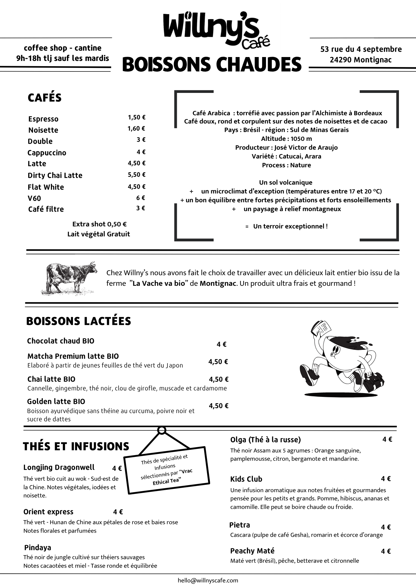 Menu Willny's p2